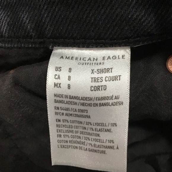 American Eagle 90’s Skinny Jeans in Black Size 8 X-Short. - Picture 9 of 10